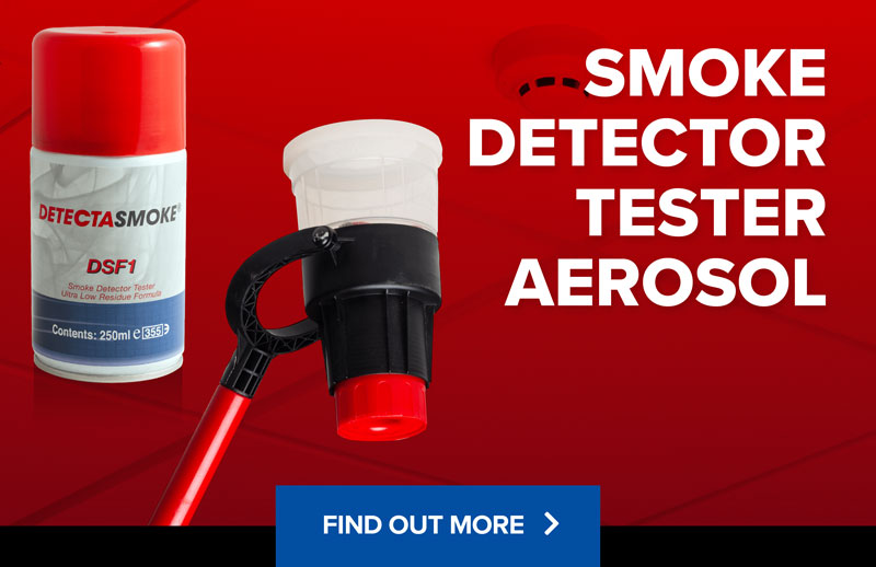 Smoke detector tester aerosol